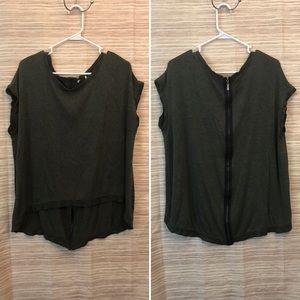 FINAL PRICE⬇️ hi/lo sweater w zip-up back detail